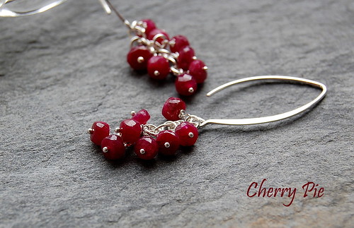 Cherry Pie Earrings by gemwaithnia