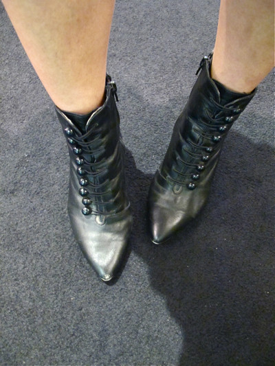 Boots that so comfortable and easy to wear (just zip it up at the side). They'd look good with anything!