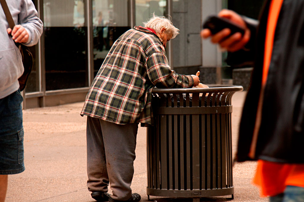 Old-woman-scavenging-on-3-8-12--Center-City