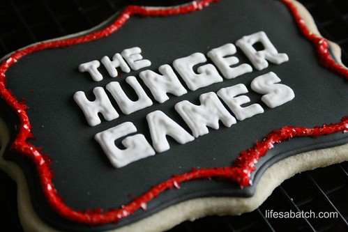 The Hunger Games Logo Cookie.