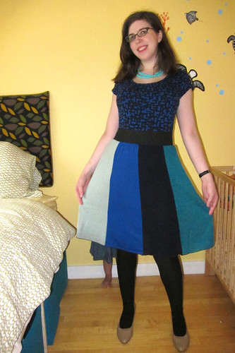 Sew Grateful Crazy for Colorblocking Skirt