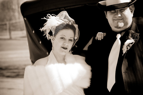 Check out this wedding that takes full advantage of the venue with a 1920s 