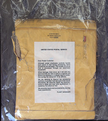Postal Service damage bag