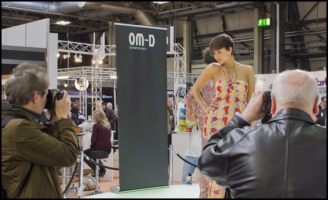 Olympus OM-D E-M5 stand Focus On Imaging show Birmingham 2012