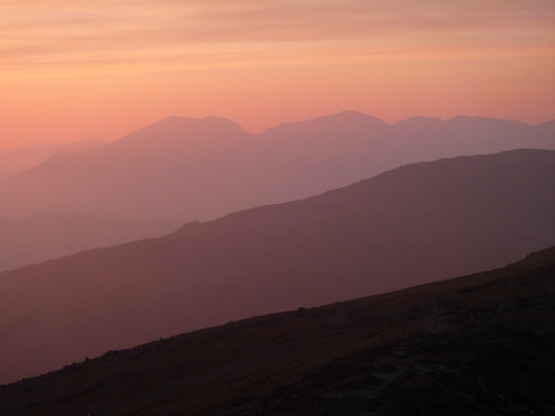 Sunset over Scafell and Grey Frair