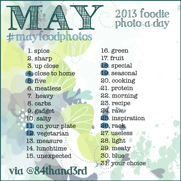 May Food Photo a Day Challenge