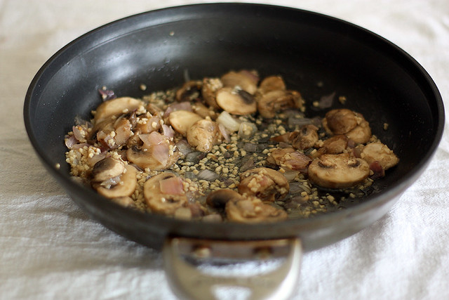mushrooms + onions + garlic