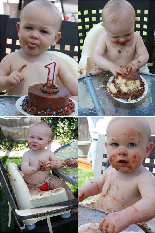 Yellow Cake with Easy Fudge Buttercream (+ a First Birthday Party)