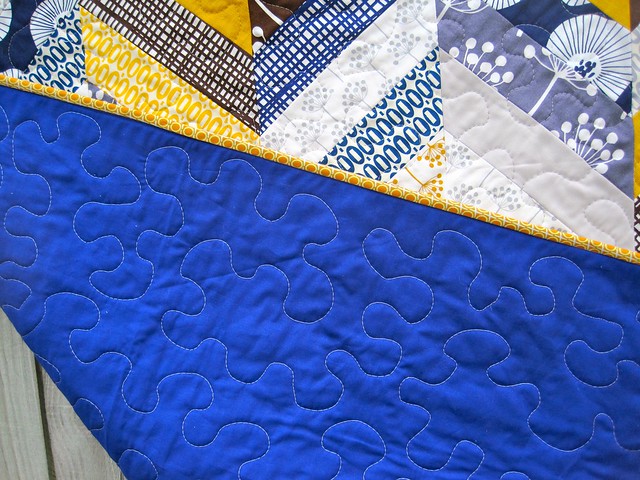 Back of Herringbone quilt