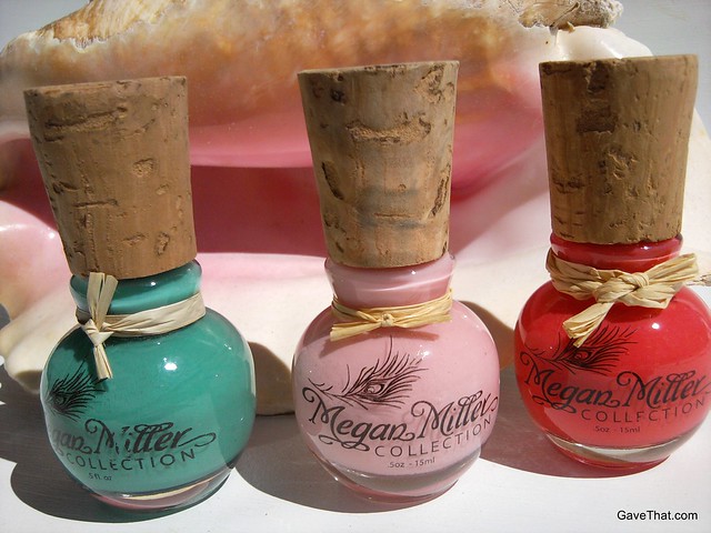Pretty bottles of Megan Miller nail polish review and gift pick