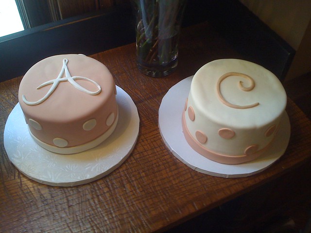 Pink Polka Dot Cakes for the Birthday Girls