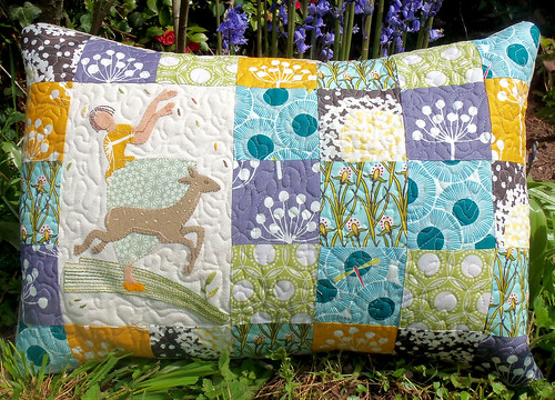 Springtime Quilted Cushion