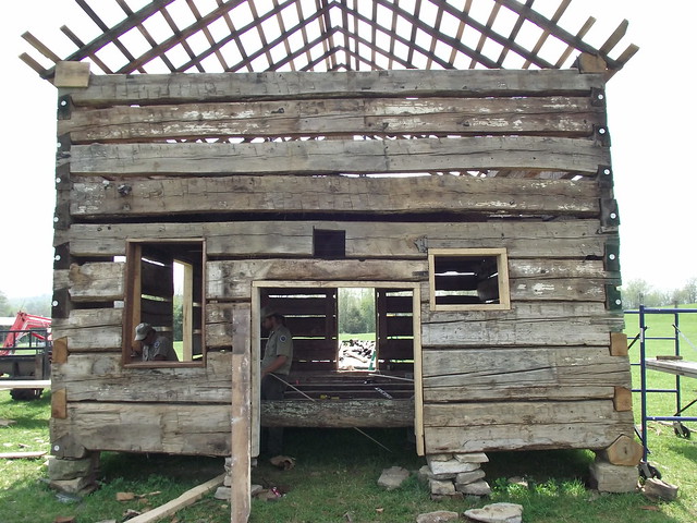 Robinson Cabin restoration at Wilderness Road 