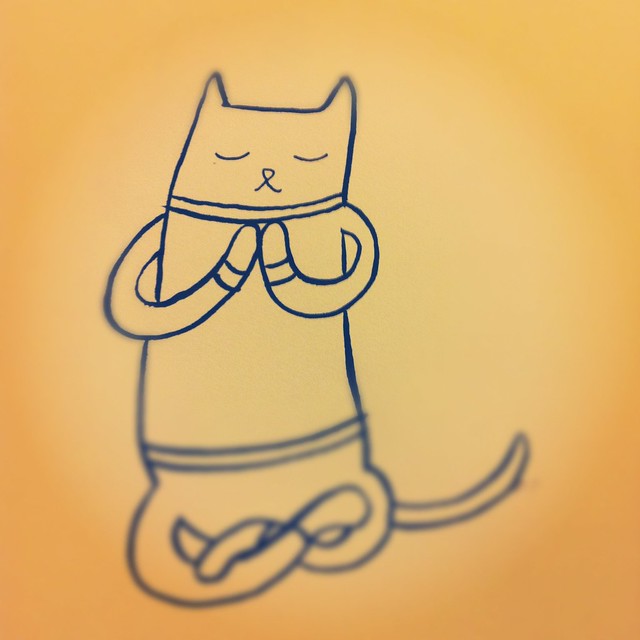 Yoga kitty.