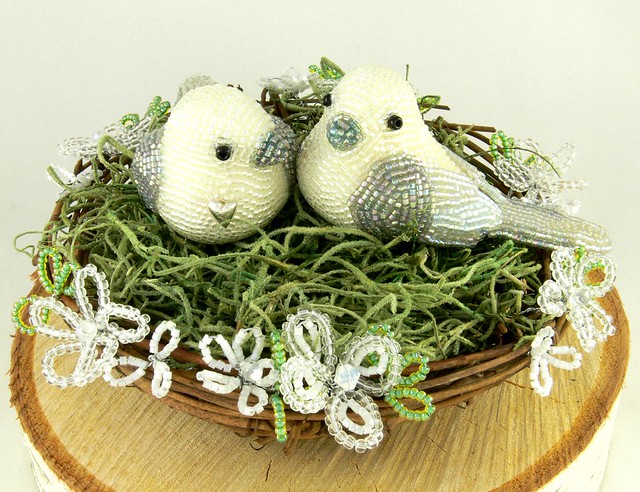 Love Doves Wedding Cake Topper Perfect for a spring wedding 