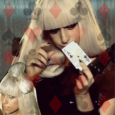 Lady Gaga Poker face inspiration blend