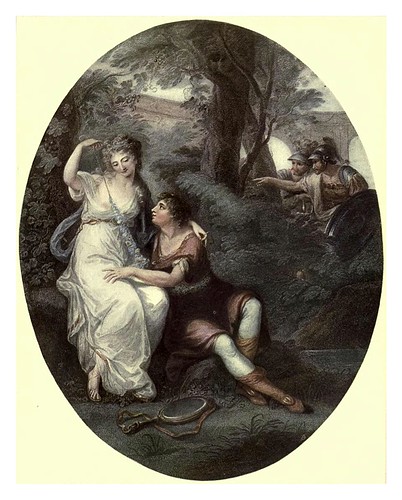 017-Reinaldo y Armida 1795-Angelica Kauffman-Old English colour prints 1909-Charles Holme