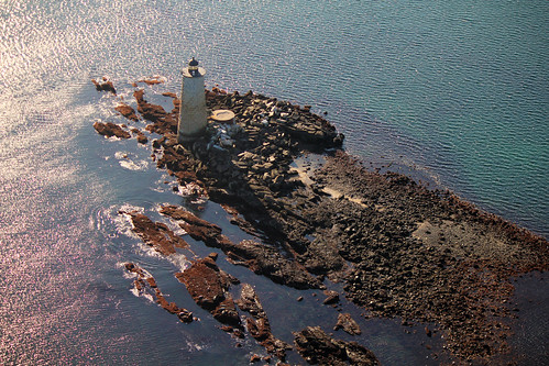 Whaleback Lighthouse aerial by nelights