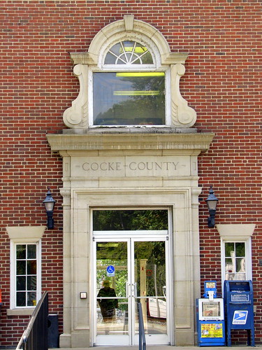 Cocke County Courthouse - rear entrance