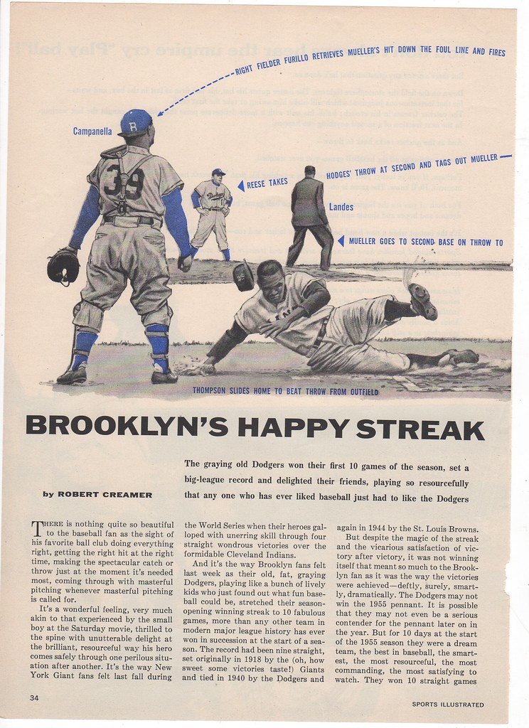 Backside to 1955 Sports Illustrated Illustration