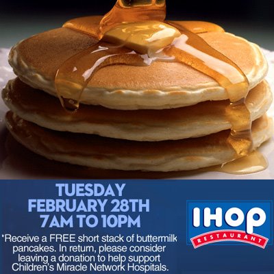 Feb-28-2012 IHOP for Children's Miracle Network Hospitals