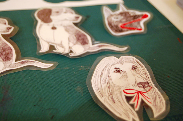 Dog brooches