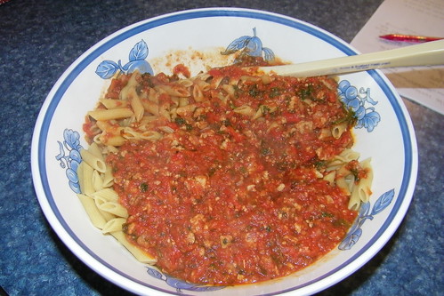 Pasta with Turkey Meat Sauce