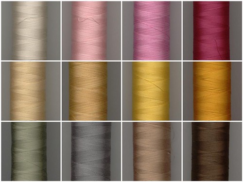 Linen Apron Auriful Thread set by Poppyprint
