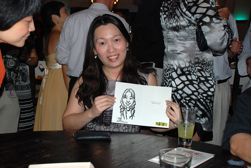 caricature live sketching for DVB Christmas party - 16
