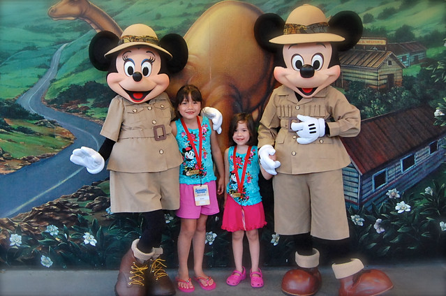 With Mickey & Minnie at Animal Kingdom