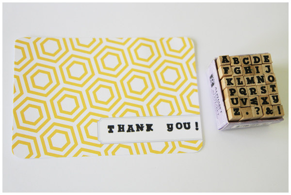 Project Life Thank You Notes