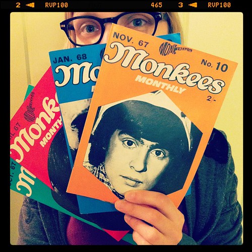 Me and my Monkees Monthly fanzines.