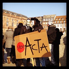 Anti-ACTA demonstration in Strasbourg