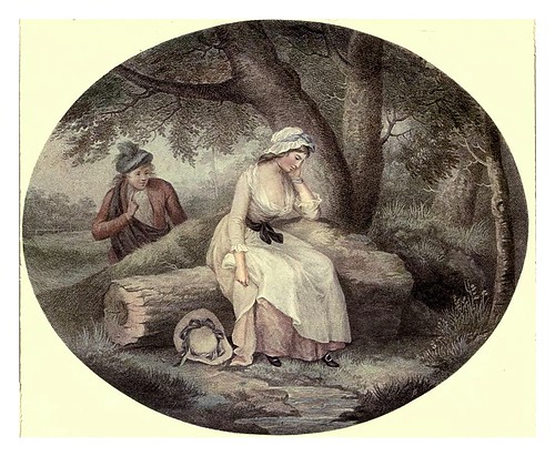 013-La joven de Livingstone 1785- George Morland-Old English colour prints 1909-Charles Holme