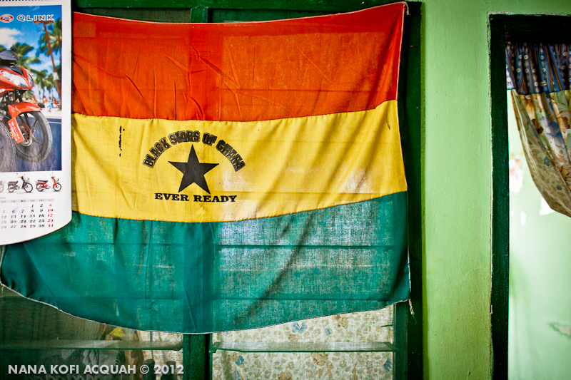 Domesticated Ghana Flag