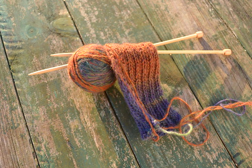 porch knitting by oyabakamama