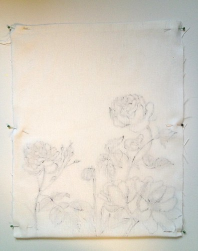 7a - Botanic Sketch Tote Bag Tutorial