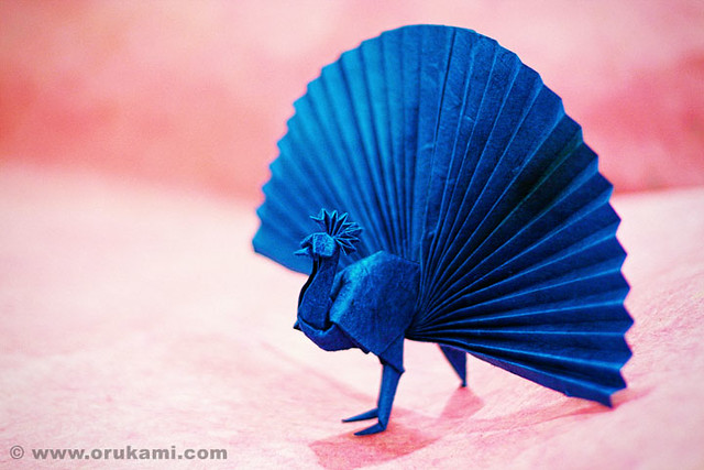 Akira Yoshizawa Origami Peacock Flickr Photo Sharing!