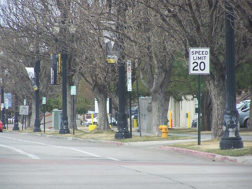 20 mph speed limit sign, Salt Lake City