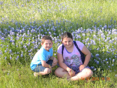 Zach And Emily In Bluebonnets 4-1-2012