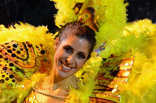 Samba dancer at Funchal Carnival in Madeira 2012