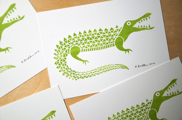 alligator mini print