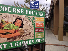 Company billboard advertisement for organic produce