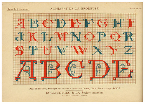 007-Alphabet de la Brodeuse1932- Thérèse de Dillmont