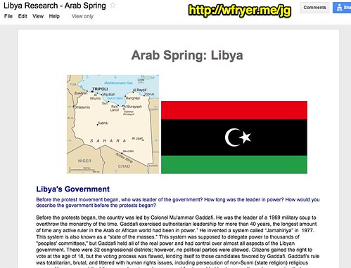 Libya Research - Arab Spring - Google Docs