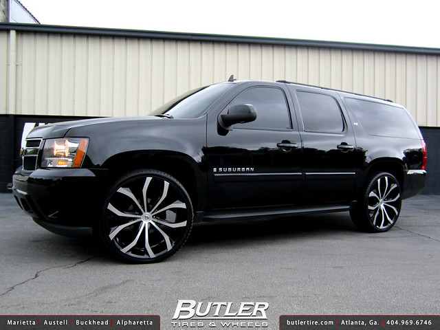 Chevy Suburban with 26in Lexani Lust Wheels