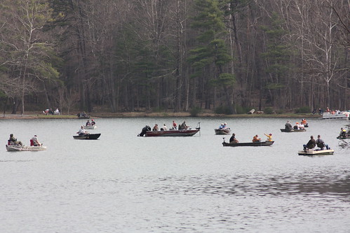 Opening Day of Fee Fishing at Douthat State Park in 2010.