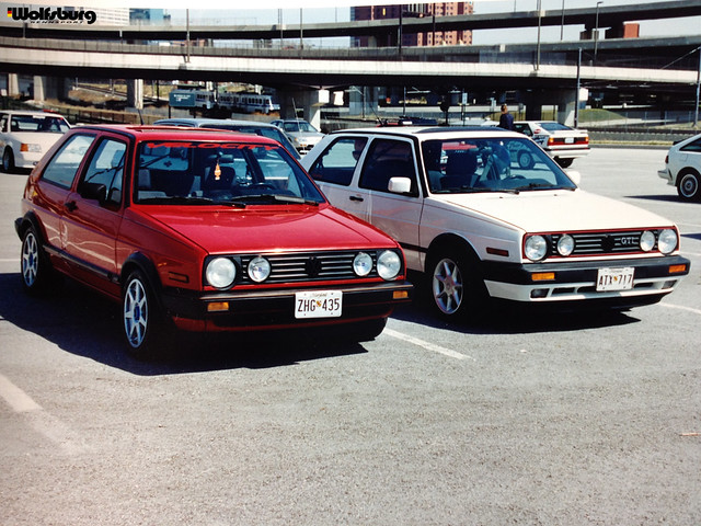 Mk2 GTIs at a Baltimore autocross, 1993