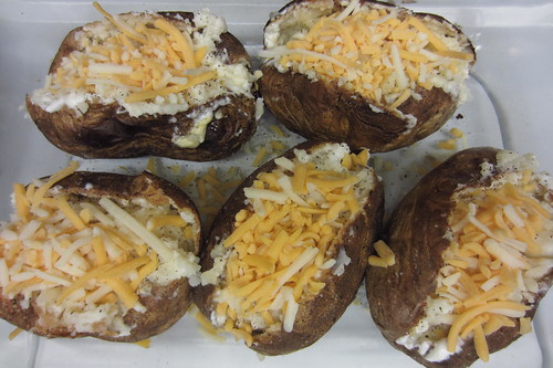 Valentine's Day Dinner Twice Baked Potatoes