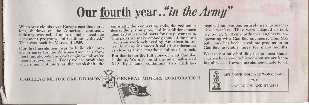 WDR World War II Cadillac Advertisement